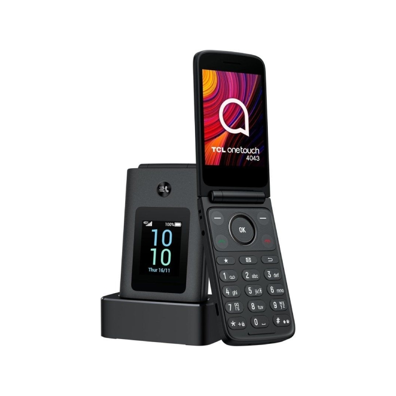 Téléphone portable TCL One Touch 4043 : écran principal 3,2 pouces, écran secondaire 1,77 pouces, Bluetooth 5.0, appareil photo