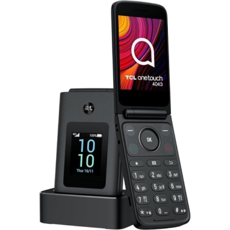 Téléphone portable TCL One Touch 4043 : écran principal 3,2 pouces, écran secondaire 1,77 pouces, Bluetooth 5.0, appareil photo