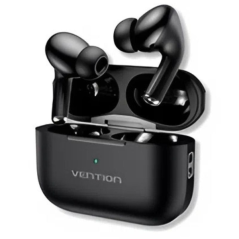Casque Bluetooth 5.4 Vention Echo Lite E11 avec étui de chargement - True Wireless - Autonomie 6 h - Noir