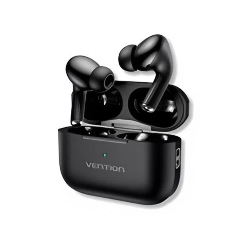 Casque Bluetooth 5.4 Vention Echo Lite E11 avec étui de chargement - True Wireless - Autonomie 6 h - Noir