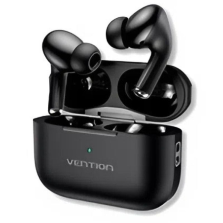 Casque Bluetooth 5.4 Vention Echo Lite E11 avec étui de chargement - True Wireless - Autonomie 6 h - Noir