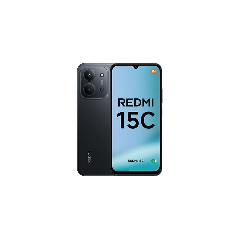Smartphone Xiaomi Redmi 15C (écran 6,9 pouces, 4 Go, 256 Go, caméra principale 50 Mpx, batterie 6 000 mAh) - Noir