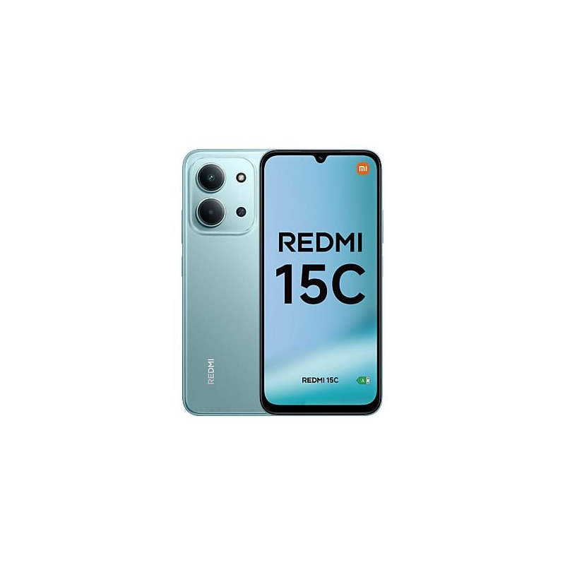 Smartphone Xiaomi Redmi 15C (écran 6,9 pouces, 4 Go, 128 Go, caméra principale 50 Mpx, batterie 6 000 mAh, vert)