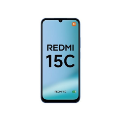Smartphone Xiaomi Redmi 15C : écran 6,9 pouces, 4 Go, 128 Go, caméra principale 50 MP, batterie 6 000 mAh, bleu