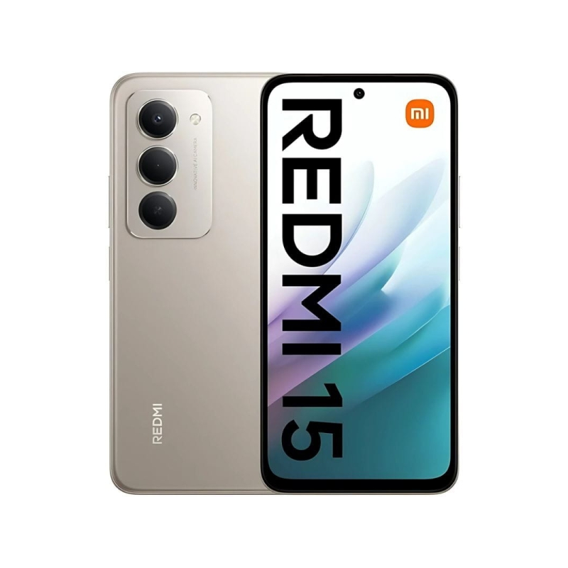 Smartphone Xiaomi Redmi 15 (écran 6,9 pouces, 8 Go, 256 Go, caméra principale 50 Mpx, batterie 7 000 mAh, gris)