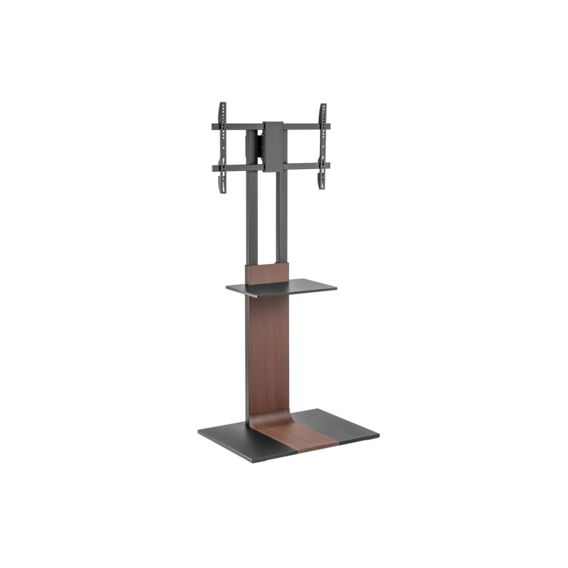 Support TV Aisens 37"-86" - Acier robuste - Plateau - Vesa Max 600 x 400 mm - Charge max. 50 kg - Noir/Marron