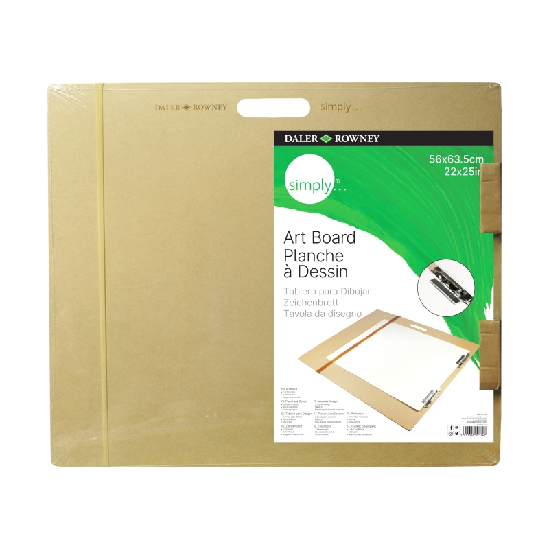 Planche à dessin en bois Daler Rowney Simply - 56 x 63,5 cm - Couleur bois clair