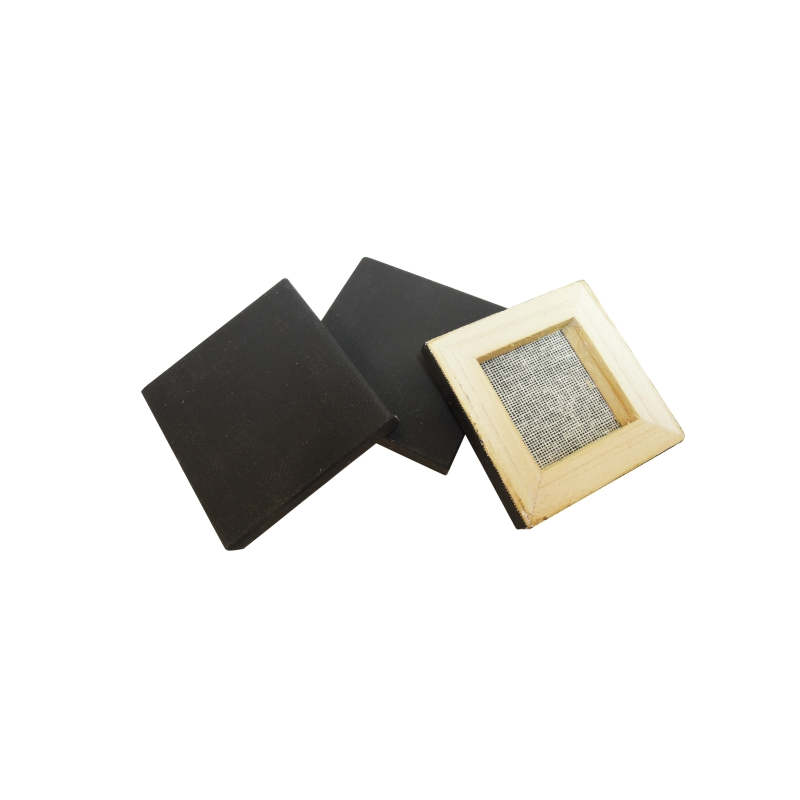 Daler Rowney Simply Pack de 16 mini toiles - Carré - 6,35 x 6,35 cm - Noir