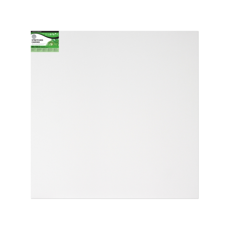 Toile tendue Daler Rowney - 80 x 120 cm - Triple apprêt - Grain moyen - 100 % coton sans acide - 250 g - Blanc
