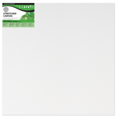 Toile tendue Daler Rowney - 70 x 70 cm - Triple apprêt - Grain moyen - 100 % coton sans acide - 250 g - Blanc