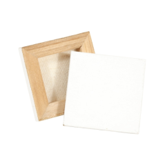 Daler Rowney Simply Mini Toile - Carré - 6,35 x 6,35 cm - Blanc