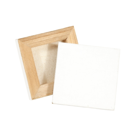 Daler Rowney Simply Mini Toile - Carré - 6,35 x 6,35 cm - Blanc