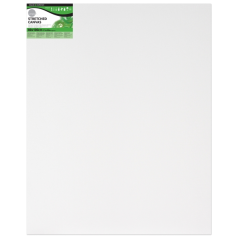 Toile tendue Daler Rowney - 80 x 100 cm - Triple apprêt - Grain moyen - 100 % coton sans acide - 250 g - Blanc
