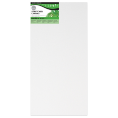 Toile tendue Daler Rowney - 40 x 80 cm - Triple apprêt - Grain moyen - 100 % coton sans acide - 250 g - Blanc