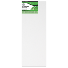 Toile tendue Daler Rowney - 30 x 80 cm - Triple apprêt - Grain moyen - 100 % coton sans acide - 250 g - Blanc
