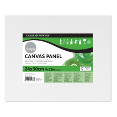 Toile cartonnée Daler Rowney Simply - 250 g - 24 x 30 cm - Triple apprêt - Grain moyen - 100 % coton sans acide - 250 g - Blanc