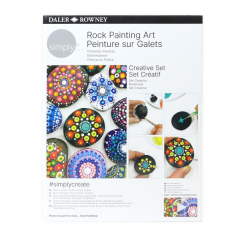 Pack de peinture acrylique Simply Creative de Daler Rowney – Thème art de la peinture rupestre – Boîte en carton – Couleurs