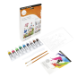 Daler Rowney Simply Activity Pack de 25 pièces - Peinture acrylique - Thème floral - Couleurs assorties