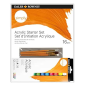 Coffret de peinture acrylique Daler Rowney Simply, 16 pièces, couleurs assorties