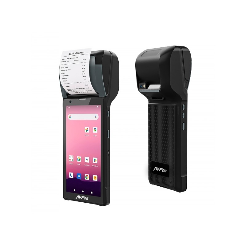 Imprimante PDA AVPos Capturer TC600 6" OctaCore - 4 Go - 128 Go - WIFI BT NFC 4G - 2800 mAh - Scanner de codes-barres 2D