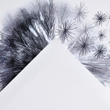 Carnet de croquis Canson Graduate 60 feuilles - 10,2 x 15,2 cm - 120 g - Grain fin - Couverture rigide - Blanc