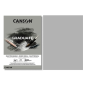 Bloc de 30 feuilles collées Canson Graduate Mix Media A5 - 220 g - Grain fin - Gris