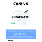 Bloc de 40 feuilles collées Canson Graduate Vegetal - 75 g - Blanc