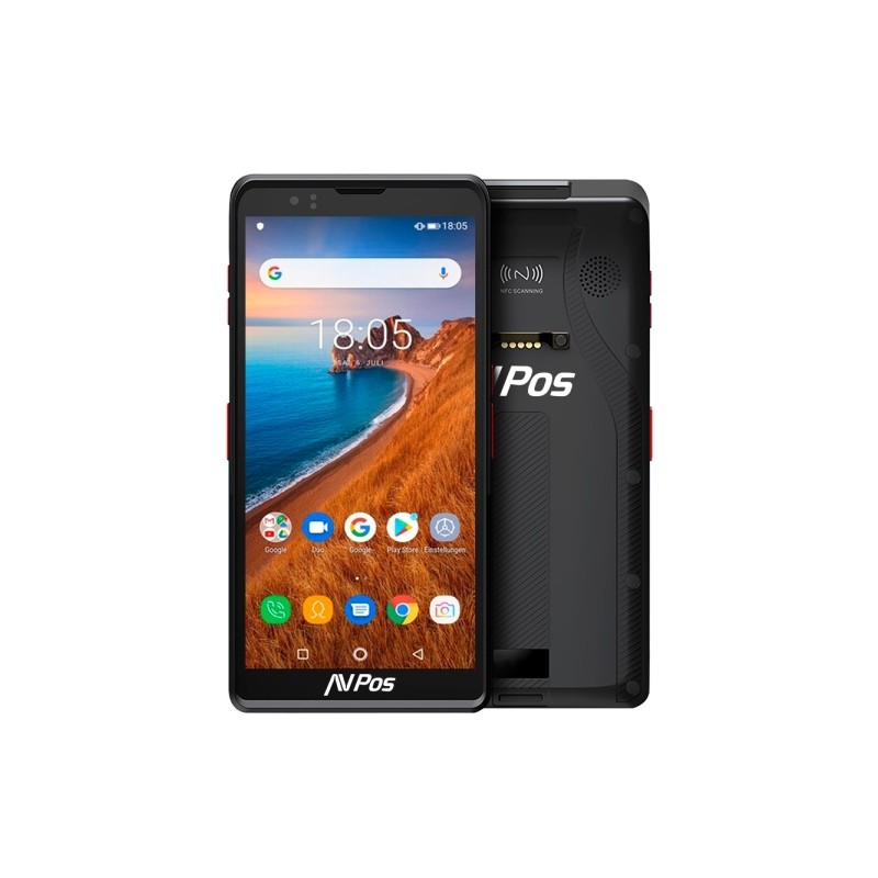 AVPos PDA Capturer DC60 6" OctaCore - 4 Go - 64 Go - WIFI BT NFC 4G - 5000 mAh - Scanner de codes-barres 2D - Étui robuste