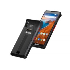 smartphone robuste noir boutons rouges