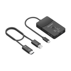 Station d'accueil USB-C Aisens - USB-C vers 1xHDMI 1080P@60Hz sans fil - 1xHDMI 4K60Hz - 2xUSB-C - 1xUSB-C PD 100W - 1xUSB-A