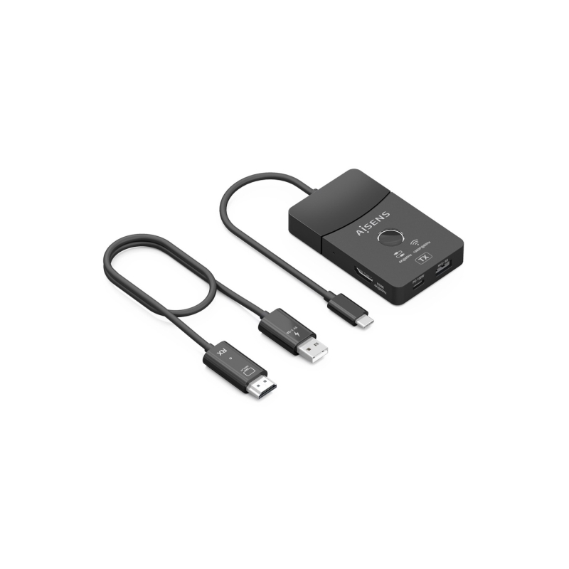 Station d'accueil USB-C Aisens - USB-C vers 1xHDMI 1080P@60Hz sans fil - 1xHDMI 4K60Hz - 2xUSB-C - 1xUSB-C PD 100W - 1xUSB-A