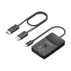 Station d'accueil USB-C Aisens - USB-C vers 1xHDMI 1080P@60Hz sans fil - 1xHDMI 4K60Hz - 2xUSB-C - 1xUSB-C PD 100W - 1xUSB-A