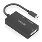 Convertisseur Aisens USB-C vers DVI/HDMI/VGA - USB-C/M-DVI/H-HDMI/H-VGA/H - 15 cm - Couleur noire