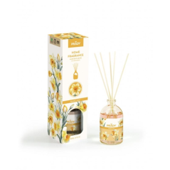 Désodorisant Prady Narcissus Mikado - Flacon en verre de 100 ml et bâtonnets diffuseurs