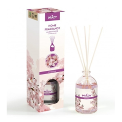 Désodorisant Prady Mikado Yozura - Flacon en verre de 100 ml et bâtonnets diffuseurs
