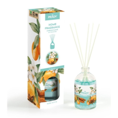 Désodorisant Prady Karma Mikado - Flacon en verre de 100 ml et bâtonnets diffuseurs