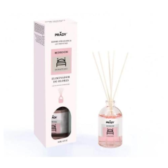 Diffuseur de roseaux Prady - Flacon en verre de 100 ml et bâtonnets diffuseurs