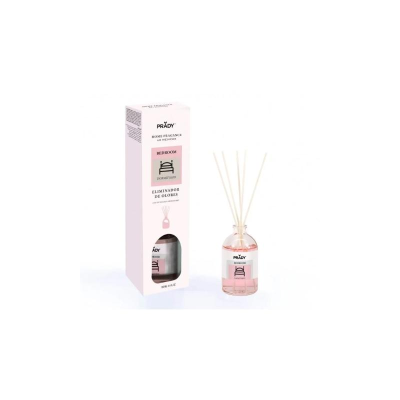 Diffuseur de roseaux Prady - Flacon en verre de 100 ml et bâtonnets diffuseurs