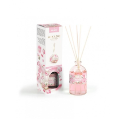 Désodorisant Prady White Musk Mikado - Flacon en verre de 100 ml et bâtonnets diffuseurs