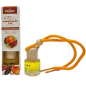 Désodorisant pour voiture Prady Cannelle et Orange - Flacon en verre de 6 ml et cordon pour rétroviseur