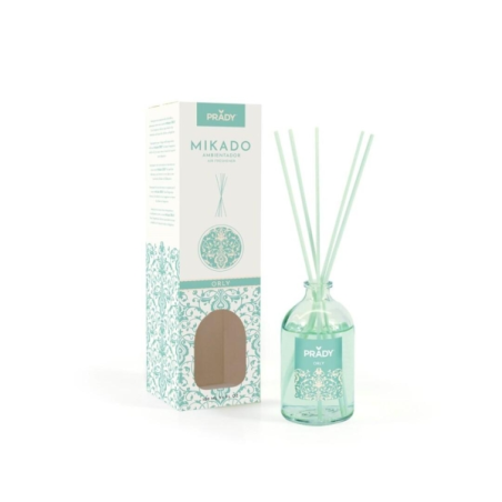 Diffuseur de roseaux Prady Orly - Flacon en verre de 100 ml et diffuseurs de roseaux