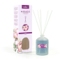 Désodorisant Prady Lily Mikado - Flacon en verre de 100 ml et bâtonnets diffuseurs