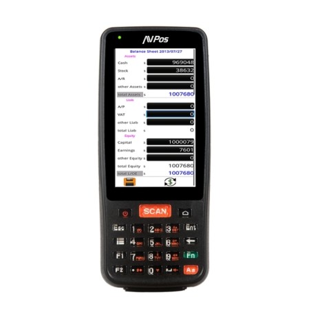 AVPos PDA Capturer DC41 4" QuadCore - 2Go - 16Go - WIFI BT NFC 4G - 4000mAh - Scanner de Codes Barres 2D