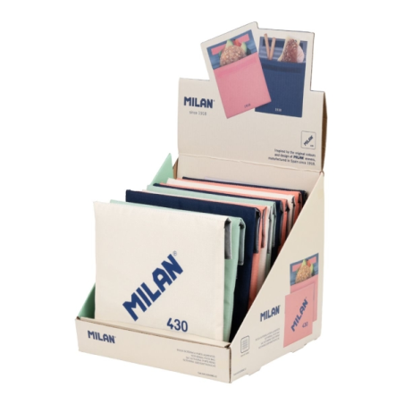 Vitrine Milan Collection 430 avec 12 sacs alimentaires isothermes de 0,3 L - Doublure intérieure isotherme - Couleurs assorties