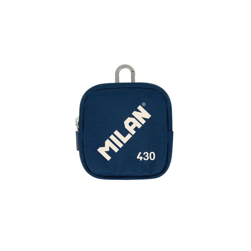 Portefeuille Milan Collection 430 Petit Modèle - Dimensions 10,3 x 10 x 2,5 cm - Fermeture éclair - Mousqueton en aluminium