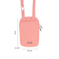 Petit sac bandoulière Milan Collection 430 - Dimensions 19 x 2,3 x 12,8 cm - Fermeture éclair - Mousqueton en aluminium - Rose
