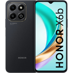 Smartphone Honor X6b (écran 6,56") - 4+4 Go - 128 Go - Appareil photo principal 50 Mpx - Batterie 5200 mAh - Charge 35 W - Noir
