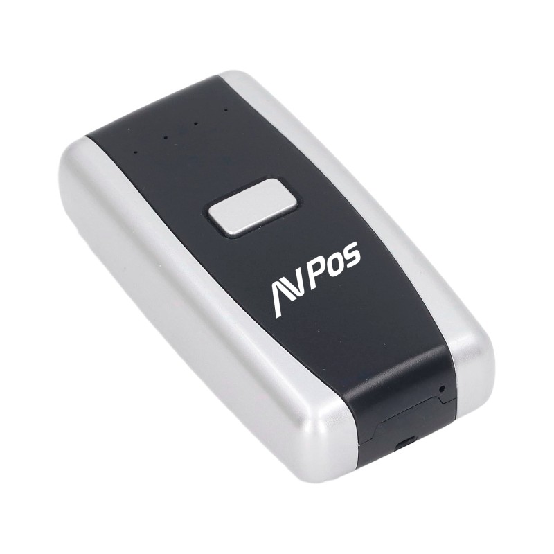 Lecteur de codes portable AVPos BT01 - Codes 1D, 2D et QR - USB et série - Bluetooth - 1000mAh - Couleur Noir