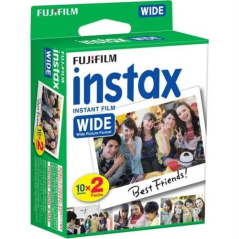 Fujifilm Instax Film Wide Pack de 2 x 10 films photo instantanés - Format d'impression (taille d'image 99 x 62 mm)