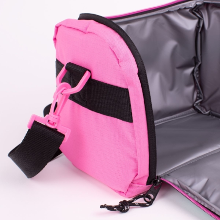 Sac isotherme Milan Sunset 5 L - Intérieur isotherme - Ouverture totale - Bandoulière réglable et amovible - Rose